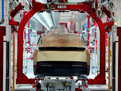 Tesla Cybercab produktionsprocess. (Bildkälla: Tesla)