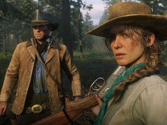 En bild från Red Dead Redemption 2 som visar Arthur Morgan och Sadie Adler. (Bildkälla: Rockstar Games)