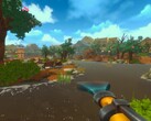 I Fresh Start Cleaning Simulator använder spelarna en apparat som kombinerar en högtryckstvätt och en dammsugare för att rensa naturen från alla slags skräp.