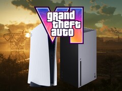 GTA 6-logotypen syns ovanför PS5- och Xbox-konsolerna