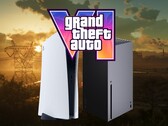 GTA 6-logotypen syns ovanför PS5- och Xbox-konsolerna
