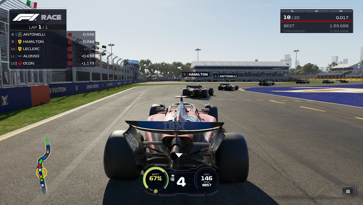 F1 25 med Path Tracing avstängd (bildkälla: Anil Ganti, Notebookcheck)