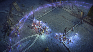 En bild som visar en strid i Pathfinder: Kingmaker — Enhanced Plus Edition.