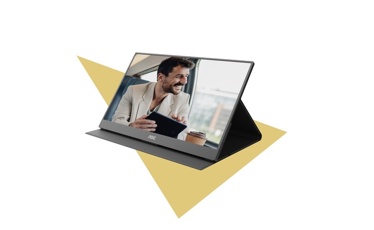 Den bärbara AOC-monitorn väger bara 2,43 kilo.