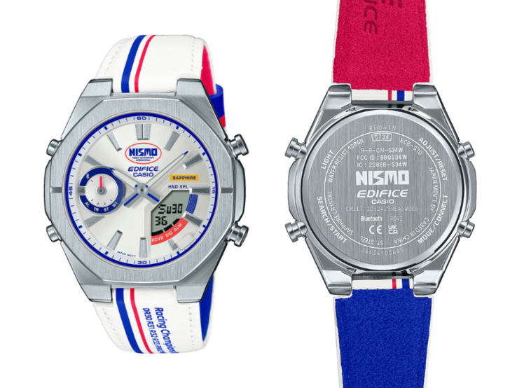 Klockan Casio Edifice x Nismo ECB-S10NIS-7A Heritage Edition. (Bildkälla: Casioblog)