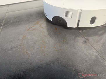 Avtorkningsrullen i testet med torkad ketchup.