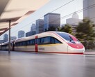 Rendering av ett Vinspeed-tågsätt från Siemens Mobility. Tåget kommer att använda Velaro Novo-plattformen