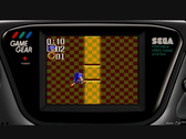 En skärmdump av Sonic Chaos som spelar i Yakuza Kiwami 3:s Sega Game Gear-emulator i spelet