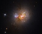 En bild som visar dvärgstjärneutbrottsgalaxen Henize 2-10.