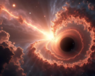 Primordiala svarta hål tros ha bildats strax efter Big Bang, för nästan 13,8 miljarder år sedan. På bilden - en konstnärs representation av ett svart hål. (Bildkälla: CharlVera - Pixabay)