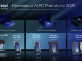 Effektivare bärbara datorer för mobila arbetsstationer på horisonten: Intel släpper Arrow Lake-processorer för bärbara företagsdatorer (på bilden: presentation av Intels nya sortiment för företag, bildkälla: Intel)