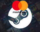 Steam-bakgrund med Mastercard-logotyp (Bildkälla: Steam, Mastercard med ändringar)