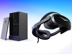 Pimax Spation mini-PC och Crystal Pro VR-headset.
