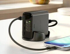 Denna Satechi 140 watt GAN snabbladdare kan mata ut maximalt 140 watt åt gången. 