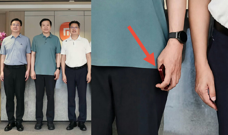 Lei Jun håller i vad som tros vara Xiaomi 18 Fold