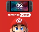 Nästa Nintendo Direct med Switch 2 ovanför Mario (Bildkälla: Nintendo of America med ändringar)
