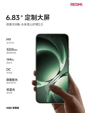 Redmi K80 Ultra har den största skärmen i K80-serien. (Bildkälla: Redmi)