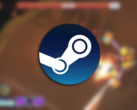 Galactic Glitch kom först in i tidig åtkomst förra året i juli, och det är en twin-stick shooter med en unik fysikbaserad mekanik. På bilden - en suddig ögonblicksbild från spelet med Steam-logotypen överlagrad ovanpå. (Bildkälla: Steam - Redigerad)