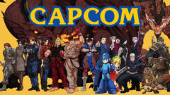 Capcoms logotyp med karaktärer från företagets spel. Det japanska förlaget har i stort sett undgått den våg av uppsägningar som drabbat västerländska spelstudior.
