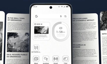En särskild Nxtpaper-tangent växlar mellan tre olika visningslägen.