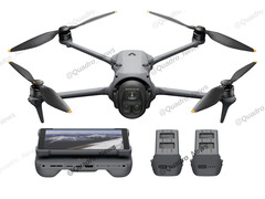 DJI:s fjärrkontroll RC Pro 2 har en innovativ design med en utfällbar display. (Bildkälla: via Igor Bogdanov)