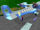 I spelet ”Super Mario Eclipse” går Mario ombord på prinsessan Peachs semesterflygplan.