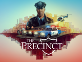Officiell nyckelbild för The Precinct, med konstapel Nick Cordell Jr. och centrala visuella teman (Bildkälla: Fallen Tree Games via Games Press)