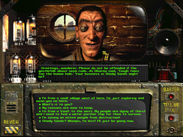 Bild: En skärmdump från spelet Fallout: Ett postnukleärt rollspel.