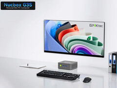 NucBox G3S kostar från 139,99 USD. På bilden: en reklambild av minidatorn. (Bildkälla: GMK - redigerad)