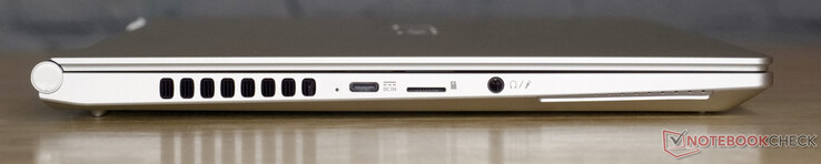 USB-C med strömförsörjning, microSD-kortläsare, 3,5 mm ljuduttag