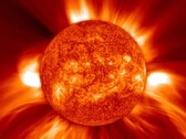 Bild av en koronal massutkastning fångad av SOHO (Bildkälla: NASA, GSFC, SOHO och ESA; beskuren)