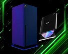 Blu-ray-enhet syns bredvid Xbox-konsolen Project Helix