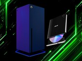 Blu-ray-enhet syns bredvid Xbox-konsolen Project Helix