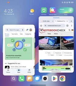 Multitasking med funktionen Floating Windows i MIUI 14.1.