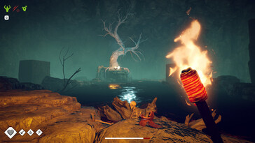 En bild som visar en grotta i Survival: Fountain of Youth.