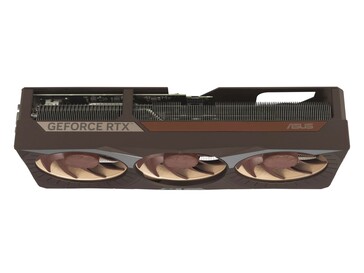 Asus GeForce RTX 5080 16GB GDDR7 Noctua OC Edition uppifrån. (Bildkälla: Asus)