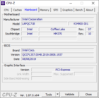 System-info: CPU-Z Moderkort