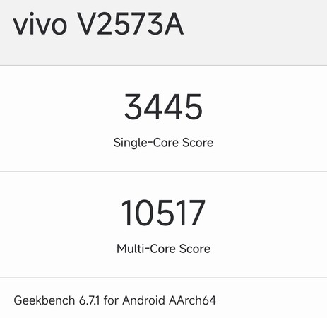 Geekbench-resultatet för iQOO Neo 10 Extreme Edition