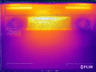 Yttemperaturer botten (stresstest iGPU-version)