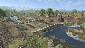 En bild som visar en belägring i A Total War Saga: Thrones of Britannia.