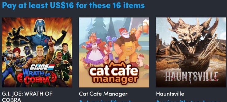 Dekorativ bild. Den tredje nivån innehåller alla 16 föremål (Bildkälla: Humble Bundle)