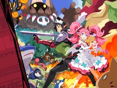 Officiell nyckelbild för Disgaea Mayhem med legosoldaten N.A.