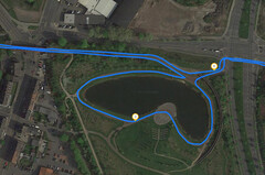 GPS-test: Huawei P30 Pro – Cykeltur runt en sjö