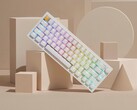 Lemokey P2 HE trådlöst tangentbord för gaming i vitt med genomskinliga tangentknappar. (Bildkälla: Lemokey)