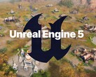 Unreal Engine 5-logotypen ses på Age of Empires 4-kartan (Bildkälla: Xbox Gaming, Epic Games med redigeringar)