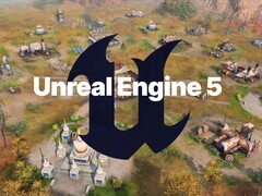 Unreal Engine 5-logotypen ses på Age of Empires 4-kartan (Bildkälla: Xbox Gaming, Epic Games med redigeringar)