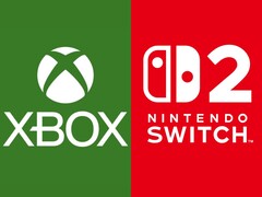 Logotyperna för Xbox och Switch 2 staplade sida vid sida (Bildkälla: Microsoft Xbox Gaming, Nintendo of America med ändringar)
