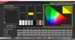 CalMAN Colorchecker kalibrerad (målfärgområde AdobeRGB)