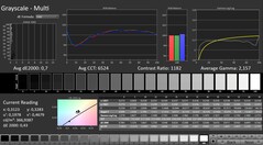 CalMAN: Gråskala (kalibrerad)