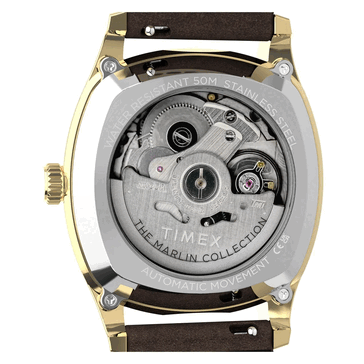 Klockan Timex Marlin Tonneau TW2Y84500IK har en vattentäthet på 50 m (5 bar)